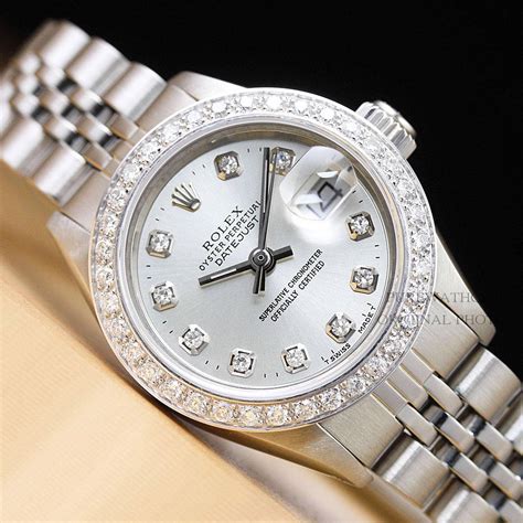 women rolex silver|female rolex oyster perpetual datejust.